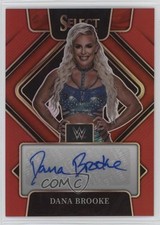 2022 Panini Select WWE Signatures Red Prizm 75/99 Dana Brooke #SG-DBK Auto 0ud4