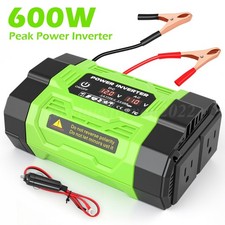 600W Car Power Inverter DC 12V to 110V Converter with 2 USB 2 AC 2 Type-C