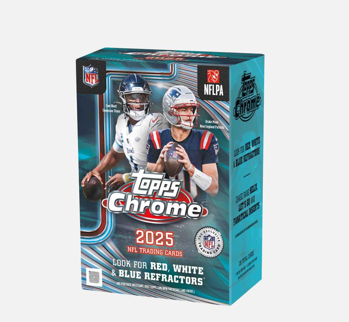 2025 TOPPS CHROME FOOTBALL FACTORY SEALED VALUE BOX PRESALE 