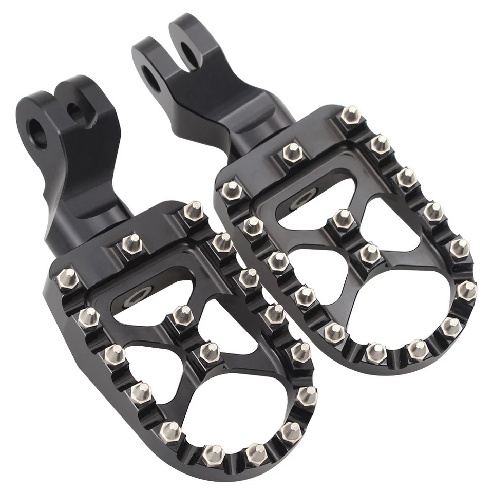 Front Driver Wide Foot Pegs Foot Pegs Pedal For Triumph Bonneville T100 2001-15 - Image 4 of 4