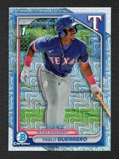 Pablo Guerrero 2024 Bowman Chrome Prospect 1st Mojo Refractor #BCP-212 Rangers
