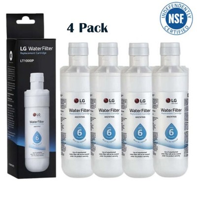 4PACKS Refresh Refrigerator Ice Water Filter For LG LT1000P ADQ747935 New US