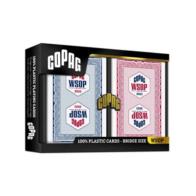 2023 WSOP World Series of Poker 100% Plastic Playing Cards, Bridge