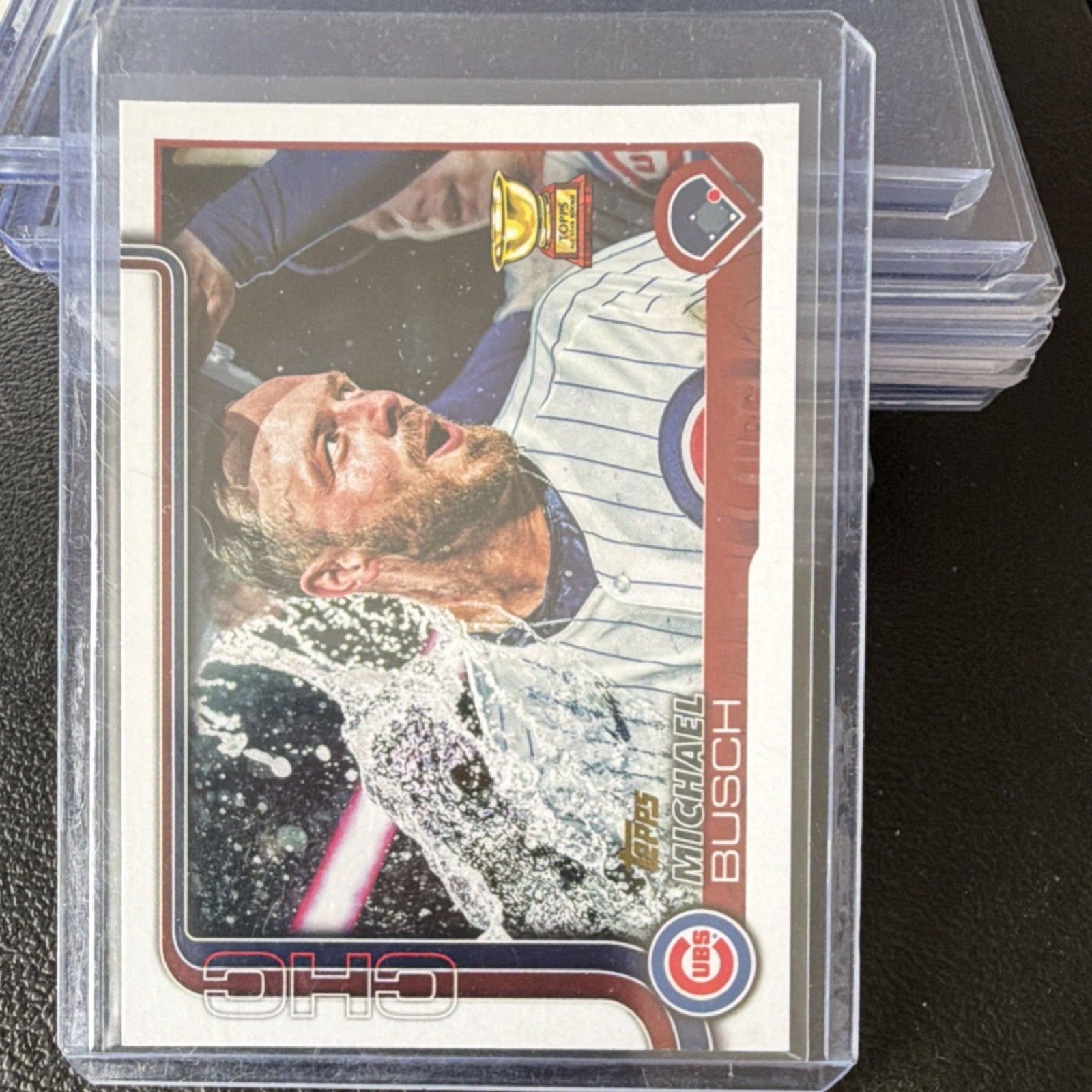 Topps 2025 Series One Michael Busch golden mirror Cubs Rookie All-Star Base #263