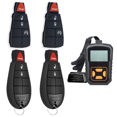 2X Remote Key Fob + Programmer For 2013-2017 Dodge RAM 1500 2500 3500