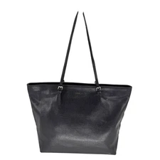 Furla Tote Bag Saffiano Leather Black Shopper Large 