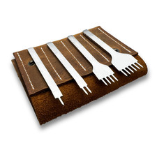 4-Piece Leather Craft Diamond Pricking Iron S...