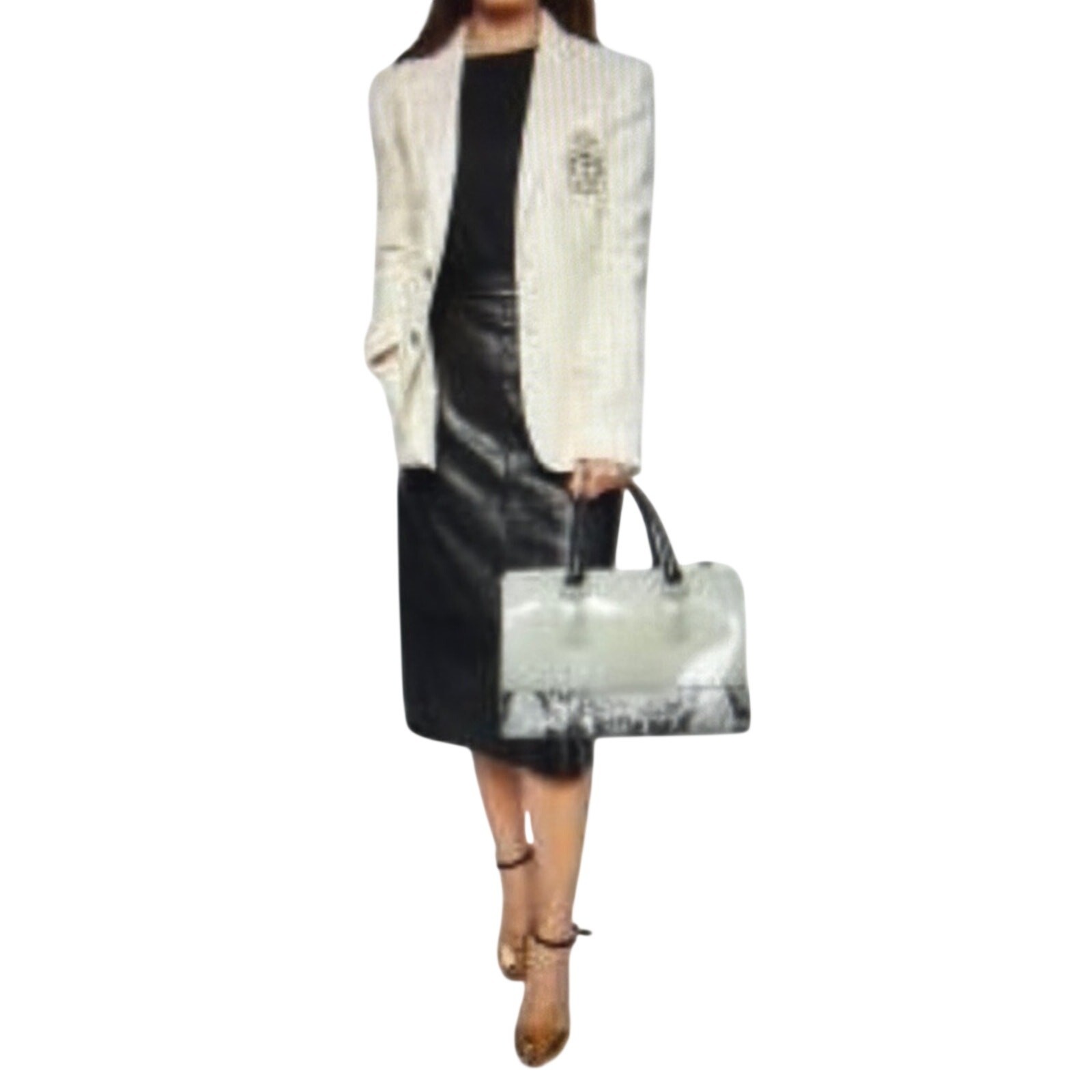 FURLA CANDY CANDY PYTHON PRINT Elegant Cream and … - image 2