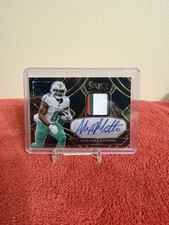 2025 Select Alexander Mattison Black Prizm Jersey Patch Auto 1/1 Dolphins