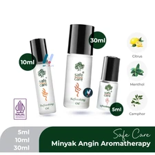 SAFECARE Minyak Angin Aromatherapy Essential Oil Roll-On Nausea Colds Flu 4PCS