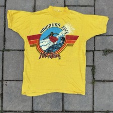 Vintage 70s Poly Tees Tee Shirt Hawaiian Juice 100 Pure Hawaii Surf Sz Small