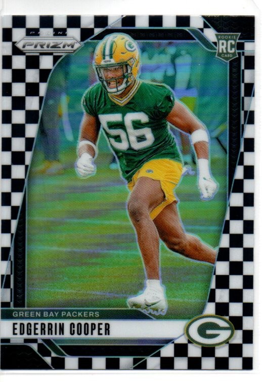 2024 Panini Prizm Edgerrin Cooper #331 Black White Checker Prizm (RC) Packers