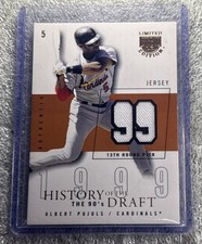 2004 Skybox Limited Edition Copper Jerseys /99 Albert Pujols History of Draft