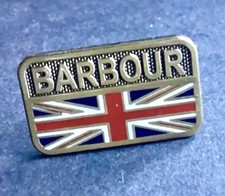 Barbour Union Jack Flag Limited Edition Pin Badge Metal Enamel Lapel Jackets