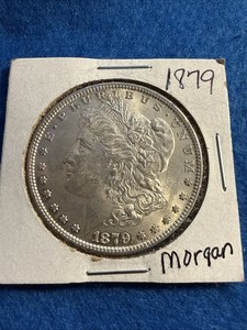 1879 Morgan Silver Dollar Coin 
