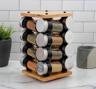 Cole & Mason Blyth 16 Jar Bamboo Spice Rack