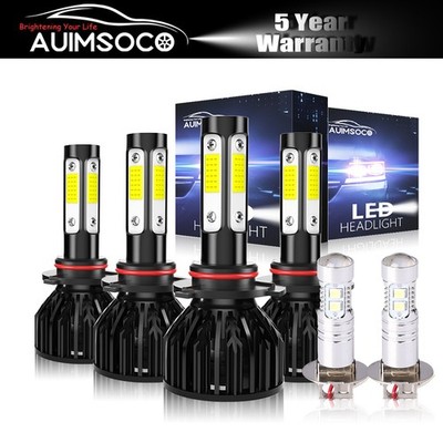 For Acura Integra 1.8L 1995-1999 6Pcs LED Headlight Bulbs + Fog Lights Combo Kit