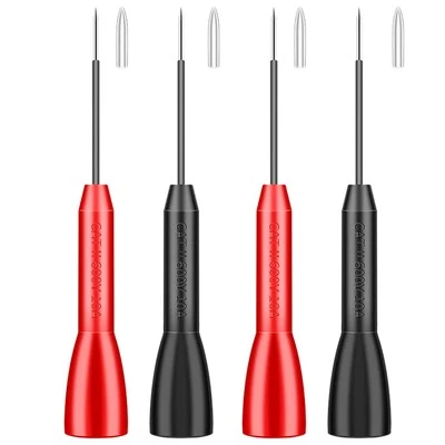 CNHIDEE 4 Pack 2mm Extended Needle Test Probes, 600V/10A
