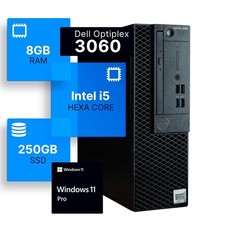 Dell Optiplex 3060 Desktop Intel i5-8500 3.2 8GB DDR4 RAM 250GB SSD Solid