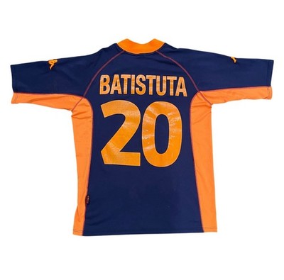 Vintage Kappa Roma #20 Batistuta 2001/02 Third Football Kit (XL