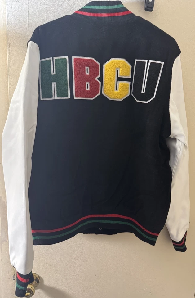 Chaqueta Mitchell & Ness para hombre HBCU variedad talla mediana $400 venta al por menor nueva con etiquetas Foto 2 de 3