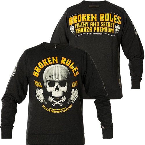 YAKUZA PREMIUM Толстовка YPSS-3123 A Schwarz Dunkelgrau Толстовки 4690₽