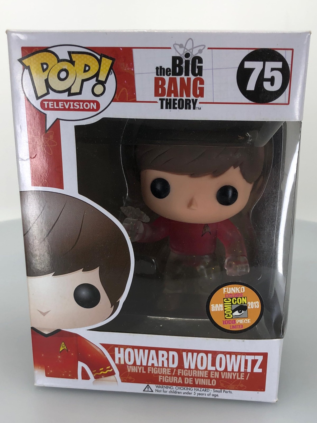 Funko Pop! Howard Wolowitz Star Trek Fade #75 Damaged Box See Pics