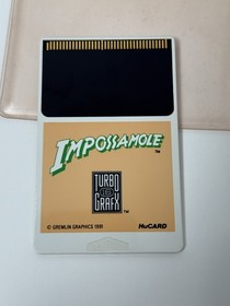Impossamole + Sleeve - Authentic Turbografx 16 Game HuCard ONLY - Tested