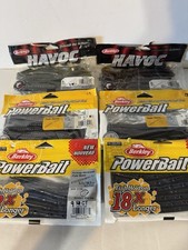 Berkley 5.7" Flute, 8” Juice, 7” Power Worms Plastic Fishing Baits Havoc