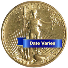 Random Date $50 1-oz American Gold Eagle Impaired 5358.74 per troy oz