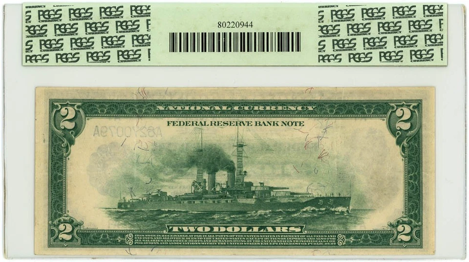 FR.748 $2 1918 Federal Reserve Bank Note Boston VF30 PCGS Currency 950750-97 - Image 2 of 3