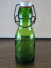 Vintage Grandma Wheaton's Whole Milk Green Glass Bottle Made in Italy