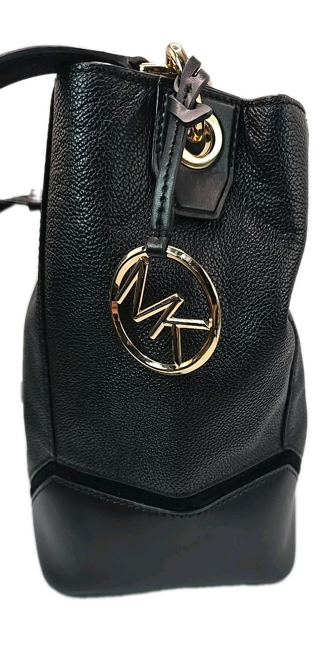 Michael Kors Black Drawstring Bucket Bag AUTHENTIC - image 2