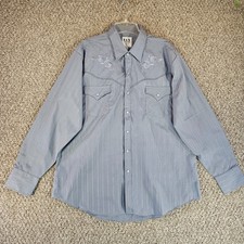 Ely Cattleman Western Shirt Mens XL Long Sleeve Pearl Snap Roses