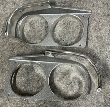 70 Challenger Headlight Bezel Set - Polished Nice Dodge Mopar Dk Argent 1971 70 Challenger Headlight Bezel Set - Polished Nice Dodge Mopar Dk Argent 1971