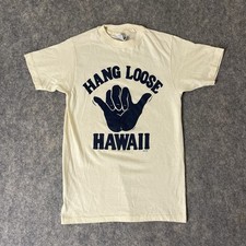 Vintage Hang Loose Hawaii T Shirt Men s Small 80s Shaka Surf Skate Single Stitch
