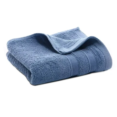 Serviette De Bain Hôte Hypoallergénique Très Absorbante Bleu Khaki Violet Neuf - Photo 1/4