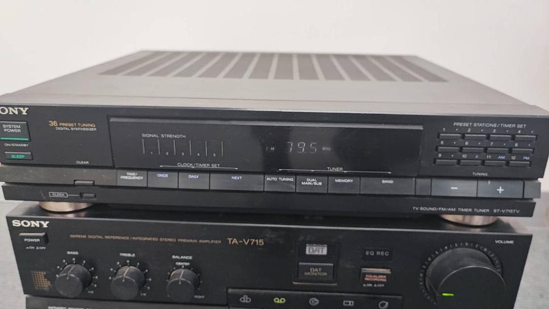 SONY LBT-V715 Liberty Stereo System Tested Working Remote Vintage