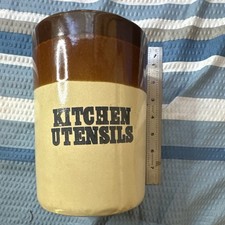 Vintage 1970s Stoneware Ceramic Kitchen Utens...