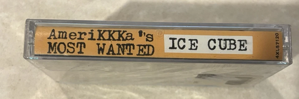 ICE CUBE AMERIKKKA’S MOST WANTED-RARE-OOP-NEW SEALED-CRACKED CASE ON BACK-1990 - Image 3 of 4