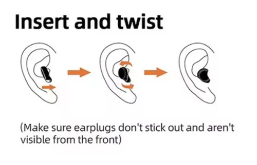 Ear Plugs For Sleep Soft Reusable Noise Reducing Flexible Silicone Earplugs  - Foto 5 di 8