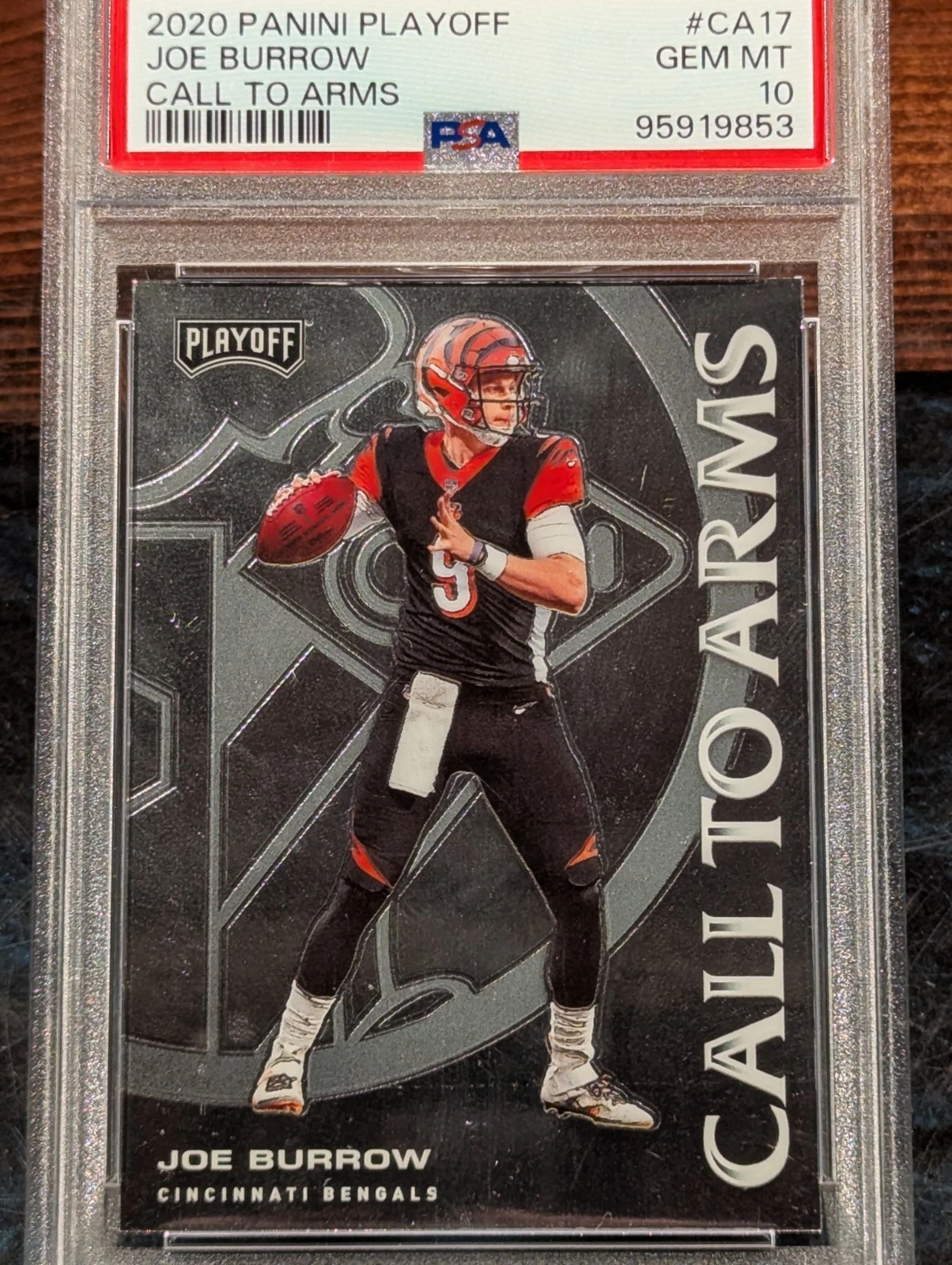 Joe Burrow Panini Playoff Call to Arms #CA17 Base