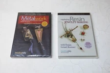 METALWORK + RESIN JEWELRY-MAKING 2x DVDs Susan Lenart Kazmer NEW