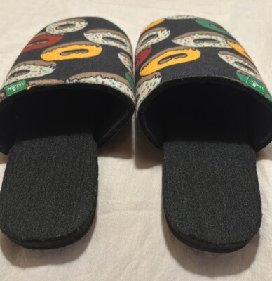 Men’s Sanuk donut slippers sz 9 SAMPLE SHOES - ORIGINAL HTF NWOT Men main image 4