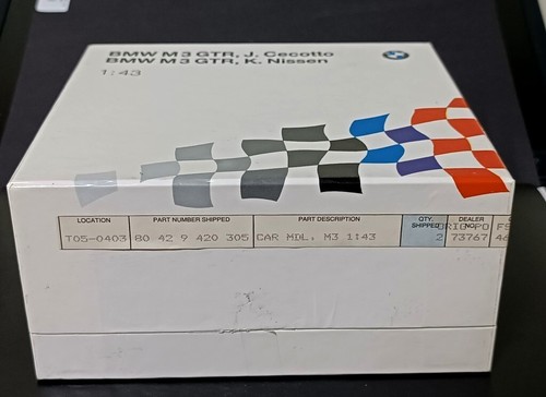 1/43 BMW M3 GTR (E36) ADAC GT CUP J. Cecotto K. Nissen limited 3000 Minichamps - Picture 6 of 6