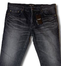 Saint Laurent Black Lead Jeans Size 36 Made in Japan