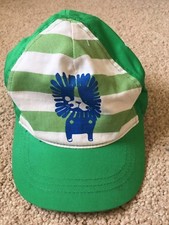 BNWOT Next Baseball/ Peaked Cap. Green/ White/ Lion. Boys. Age 3 - 6 Months