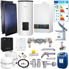 Buderus Solar-Paket GB172i.2 Gas-Brennwert-Therme 20kW 2E m. BC400 Schacht 10m