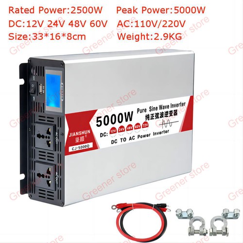 4000W-8000W Max 12V 24V 48V 60V 72V to 230V Pure Sine Voltage Converter Inverter - Picture 13 of 16