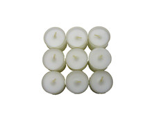 18 Teelichter Weiß transparente Hülle Acryl Cup 4h Brenndauer Wenzel Kerzen